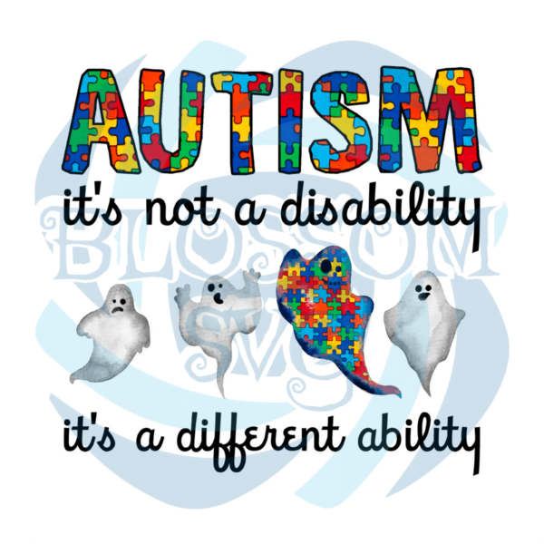 Autism Its Not A Disability PNG CF170322004