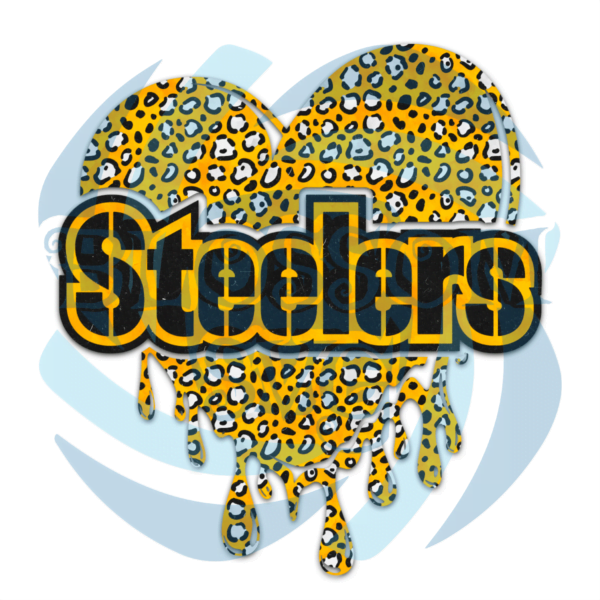 Dripping Heart Pittsburgh Steelers PNG CF110322030