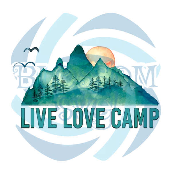 Camp Life Mountain PNG Sublimation