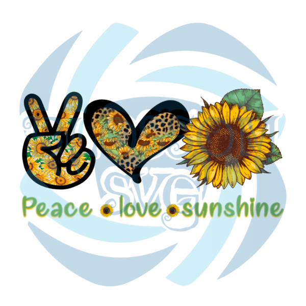 Peace Love Sunshine PNG Sublimation
