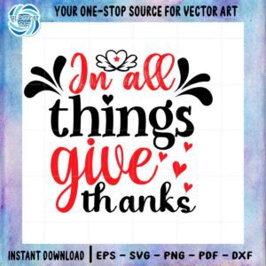 Thanksgiving Red Star In Heart SVG Clipart