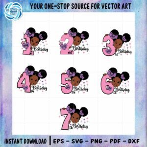 black-girl-little-afro-birthday-bundle-vector-cricut-files