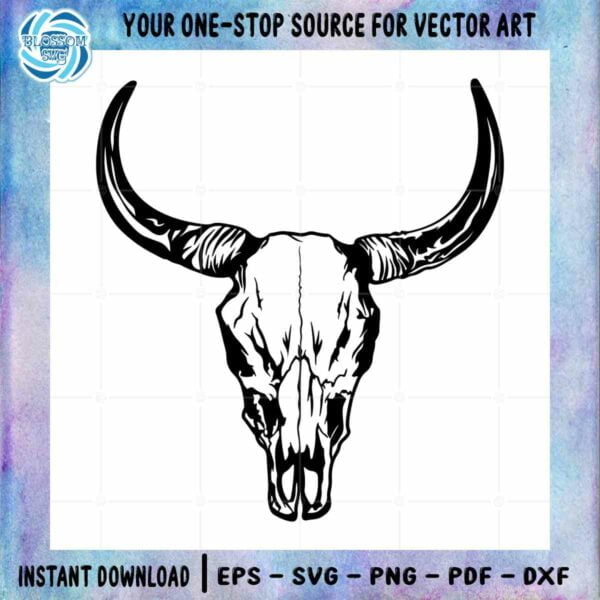 bull-skull-cow-skull-best-digital-files-for-cricut-sublimation-files-for-silhouette
