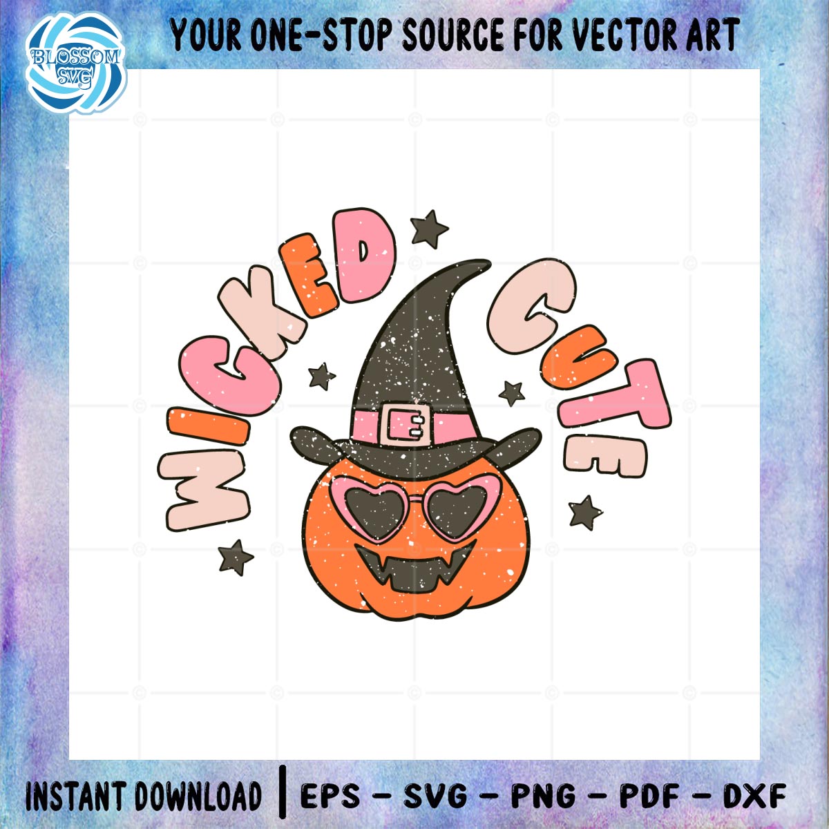 Wicked Cute Pumpkin Halloween SVG Cutting File