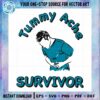 funny-tummy-ache-survivor-tee-shirt-design-digital-svg-files