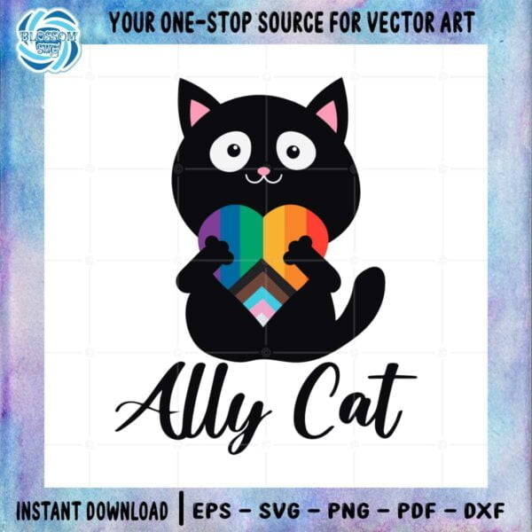 lgbt-ally-black-cat-pride-apparel-svg-for-cricut-sublimation-files