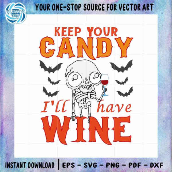 Funny Halloween Skeleton Drink Wine SVG Files