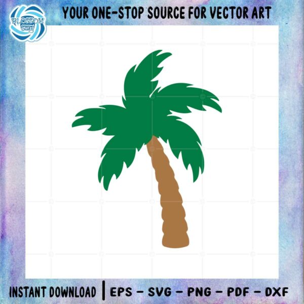 coconut-palm-tree-watercolor-svg-best-graphic-design-cutting-file