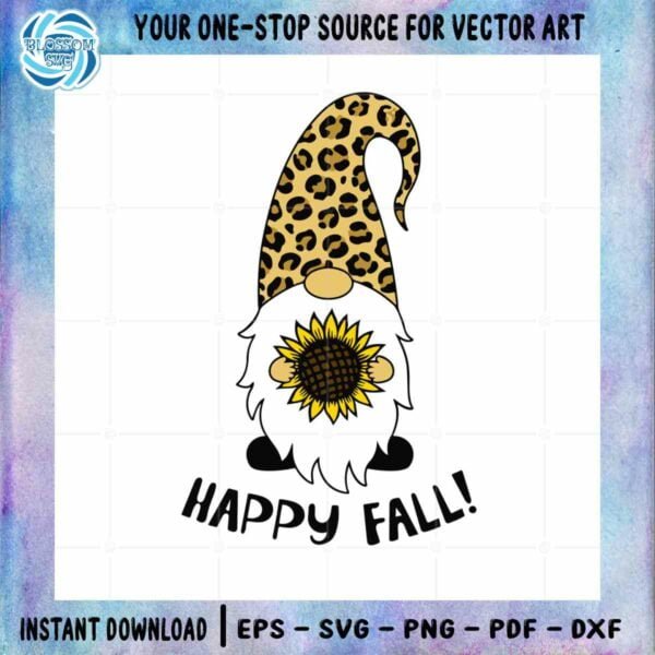 happy-fall-sunflower-gnome-clipart-design-cricut-svg-file