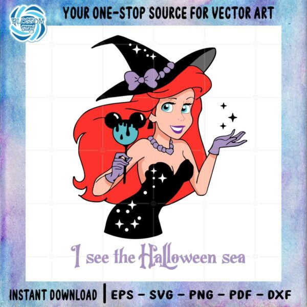 Ariel Witch Disney SVG The Little Mermaid Graphic Designs Files