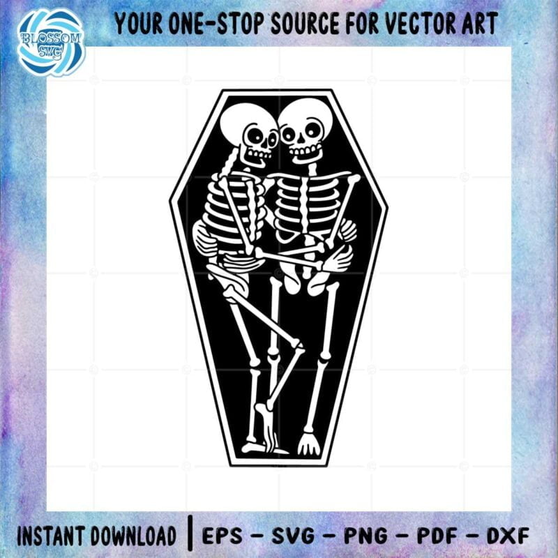 Halloween Love Skeleton Couple Rip SVG for Cricut Files