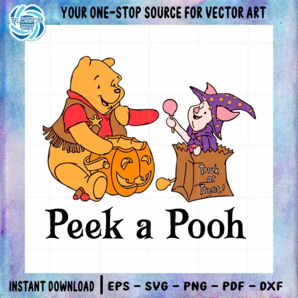 Halloween Winnie The Pooh Cartoon SVG Best Design Cutting File