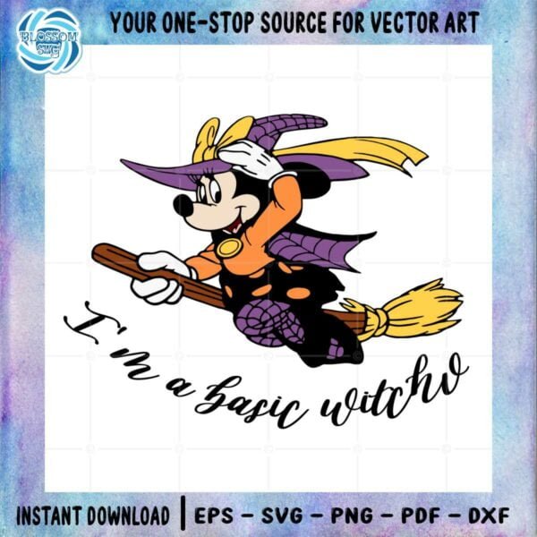 Disney Mickey Halloween Witch Magic SVG Files Silhouette DIY Craft