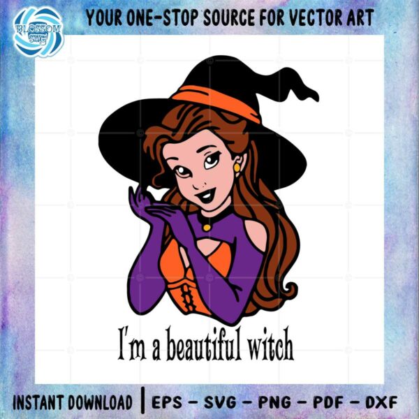 Halloween Beautiful Witch Magic SVG Files for Cricut Sublimation Files