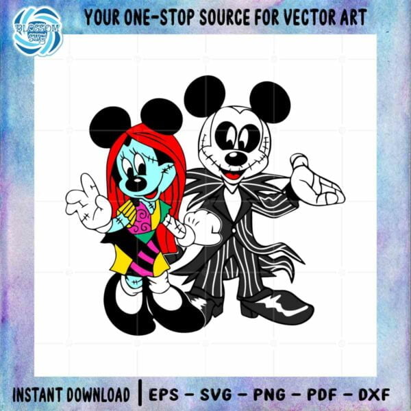 Halloween Mickey And Minnie Horror Scream Movie Killers SVG Designs Files
