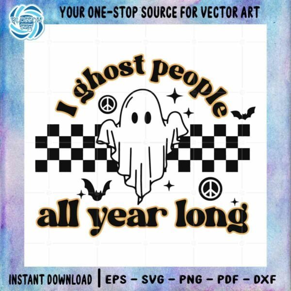 Halloween Ghost People Year Round Spooky SVG Files