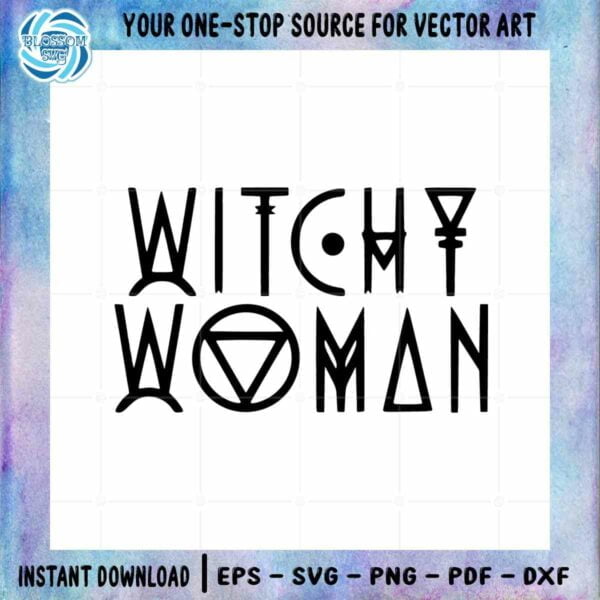 Witchy Woman Witch Tattoo Vibes SVG for Cricut Files