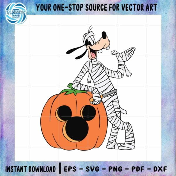 Funny Pluto Mummy Pumpkin Halloween SVG Graphic Designs Files