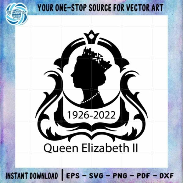Queen Elizabeth II SVG Commemorative Royal Family Cut Files