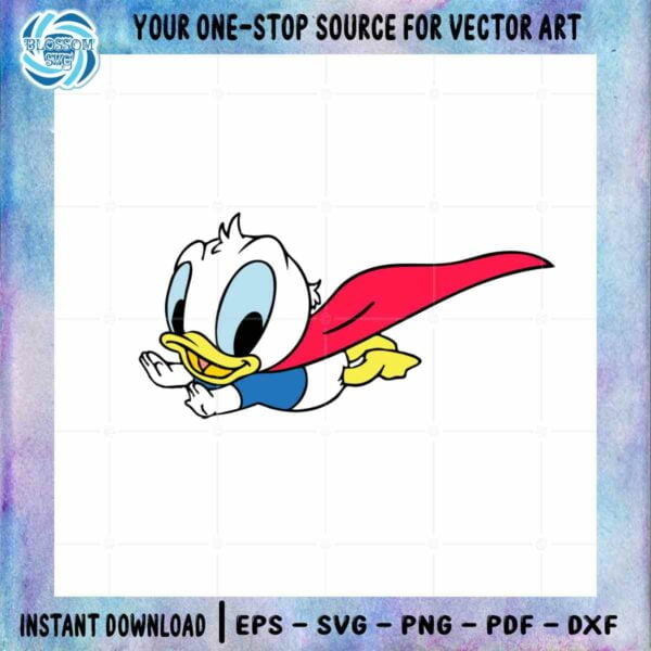 baby-donald-duck-as-a-superhero-cartoon-svg-for-cricut-sublimation-files