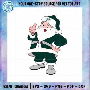 NFL Green Bay Packers SVG Father Christmas For Lover Cutting File