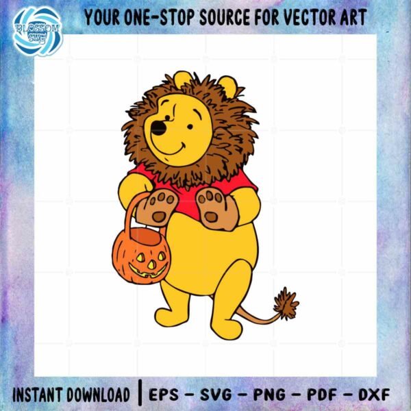 pooh-bear-lion-svg-halloween-pumpkin-graphic-design-file