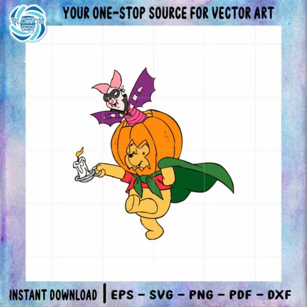 pooh-pumpkin-and-piglet-bat-funny-halloween-svg-graphic-designs-files