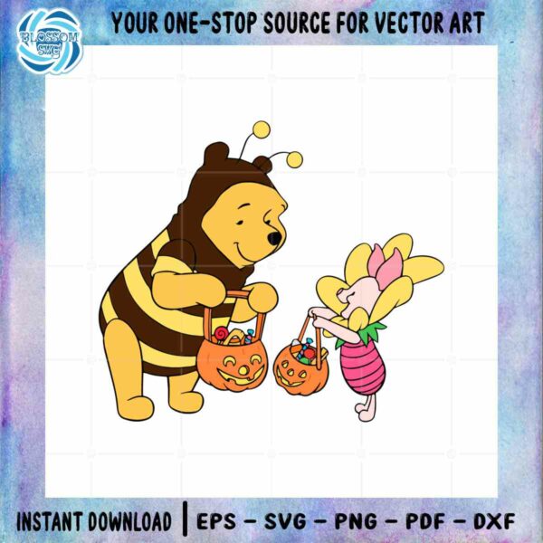 cute-halloween-pooh-bee-piglet-flower-svg-for-cricut-sublimation-files