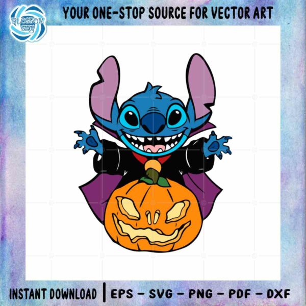 Disney Stitch Pumpkin Halloween Spoopky SVG for Cricut