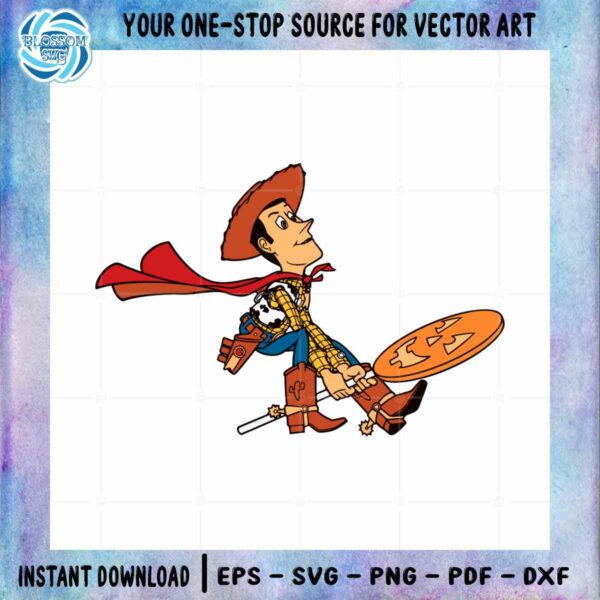 Halloween Woody SVG Toy Story Disney Character Graphic Design Cutting File