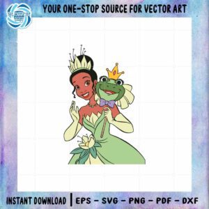 Disney Tiana The Princess and the Frog Vector SVG Graphic Designs Files