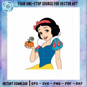 Snow White Pumpkin SVG Halloween Disney Best Graphic Design File