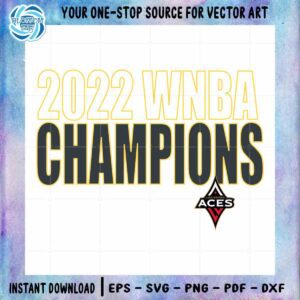 WNBA Champions Team SVG Las Vegas Aces Best Design Cutting File