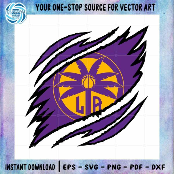 Los Angeles Sparks SVG Logo WNBA Basketball Team Graphic Design File