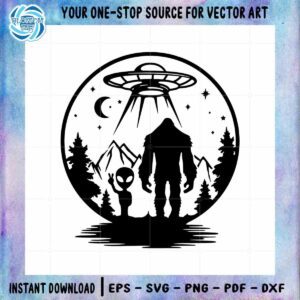 big-foot-and-alien-ufo-vector-svg-files-for-cricut-sublimation-files