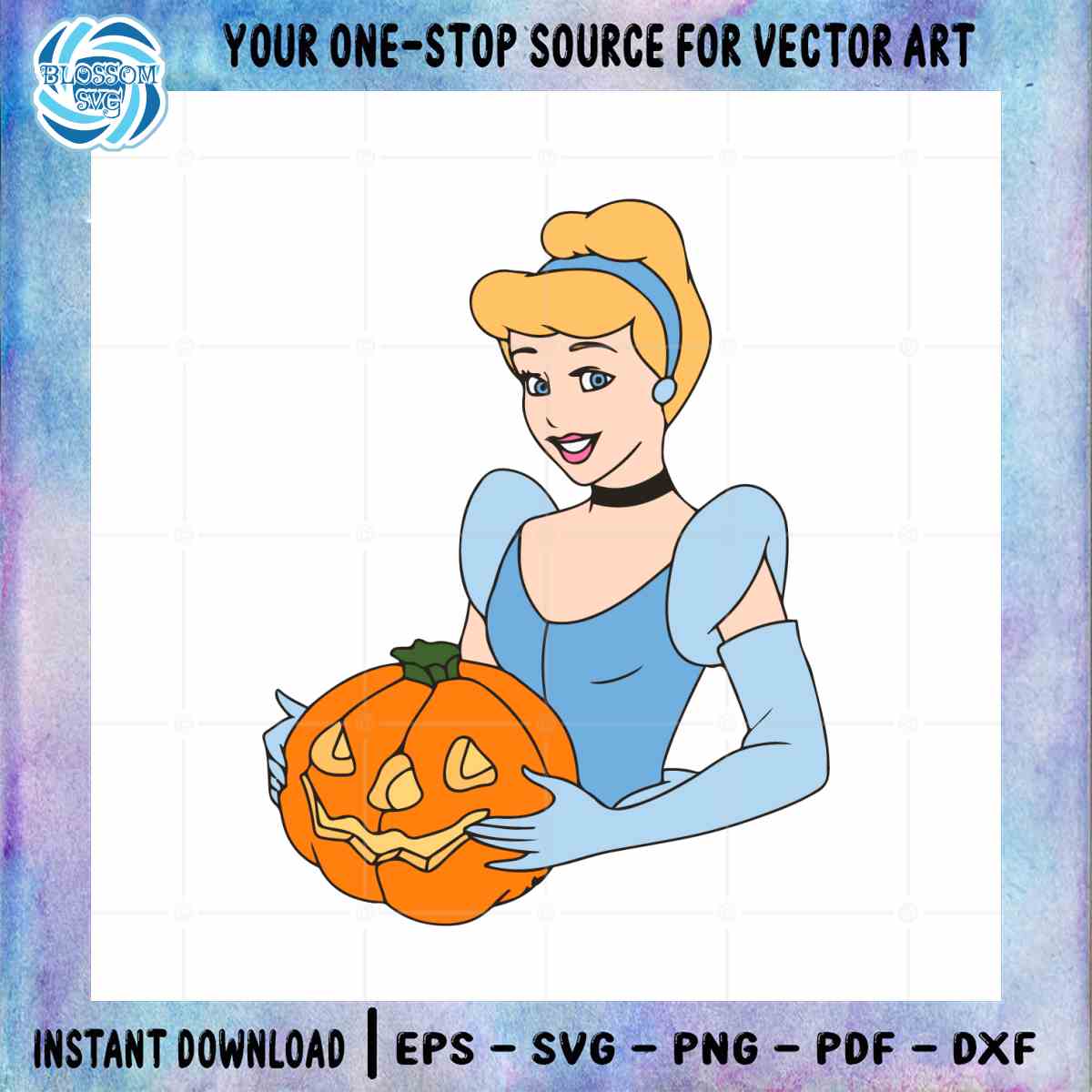 Cinderella Disney Princess Pumpkin Spice SVG Cutting Digital File