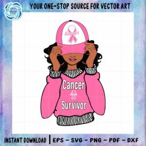 Awareness Breast Cancer SVG Cancer Survivor Cutting Digital File