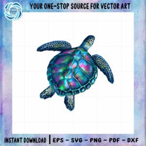 Tie Dye Sea Turtle Colorful Clipart PNG Sublimation Designs File
