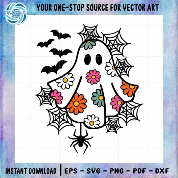 daisy-ghost-cute-halloween-spider-web-svg-graphic-designs-files