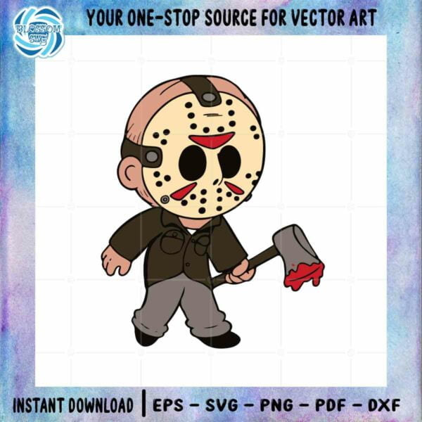 Jason Voorhees Horror Character SVG Files for Cricut Sublimation Files