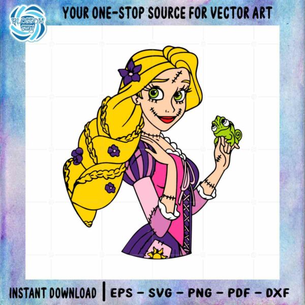 Rapunzel Princess Halloween Custom Best SVG Cutting Digital Files