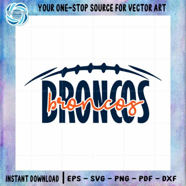 Football Players Broncos NFL SVG Graphic Design Cutting File