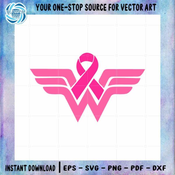 Woman Cancer Ribbon SVG Breast Cancer Awareness Cutting Digital File