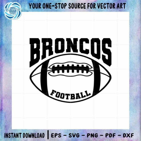 Broncos Football Team SVG NFL Players Graphic Design Cutting File