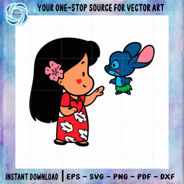 Baby Lilo and Stitch Disney SVG Files for Cricut Sublimation Files