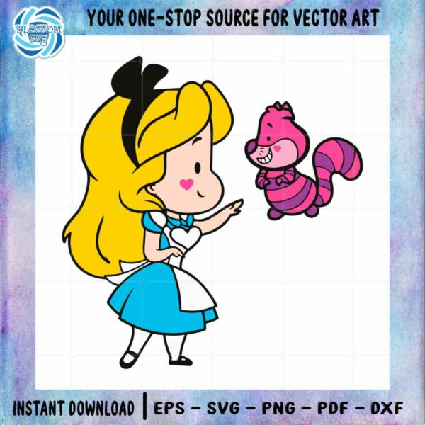 Baby Alice Disney SVG Alice In Wonderland Graphic Design Cutting File
