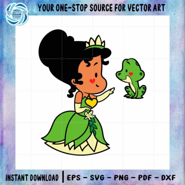 Baby Tiana Disney SVG The Princess and the Frog Cutting Digital File