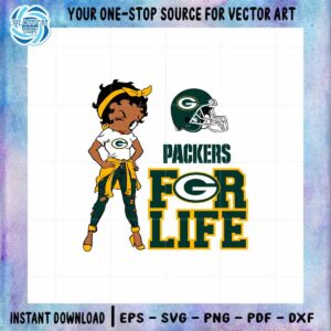 Betty Boop Green Bay Packers SVG Football NFL Cutting Digital File