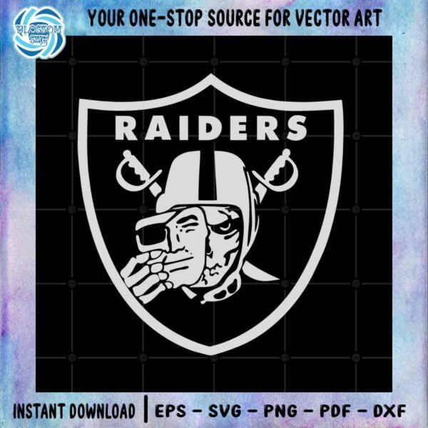 NFL Raiders Logo Best Design SVG Football Players Cutting File