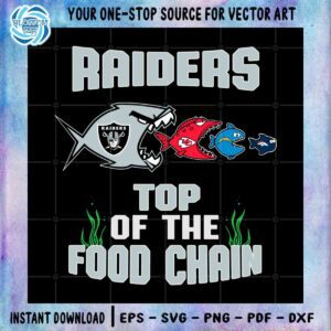 Raiders Top Of Food Chain SVG NFL Football Graphic Design File